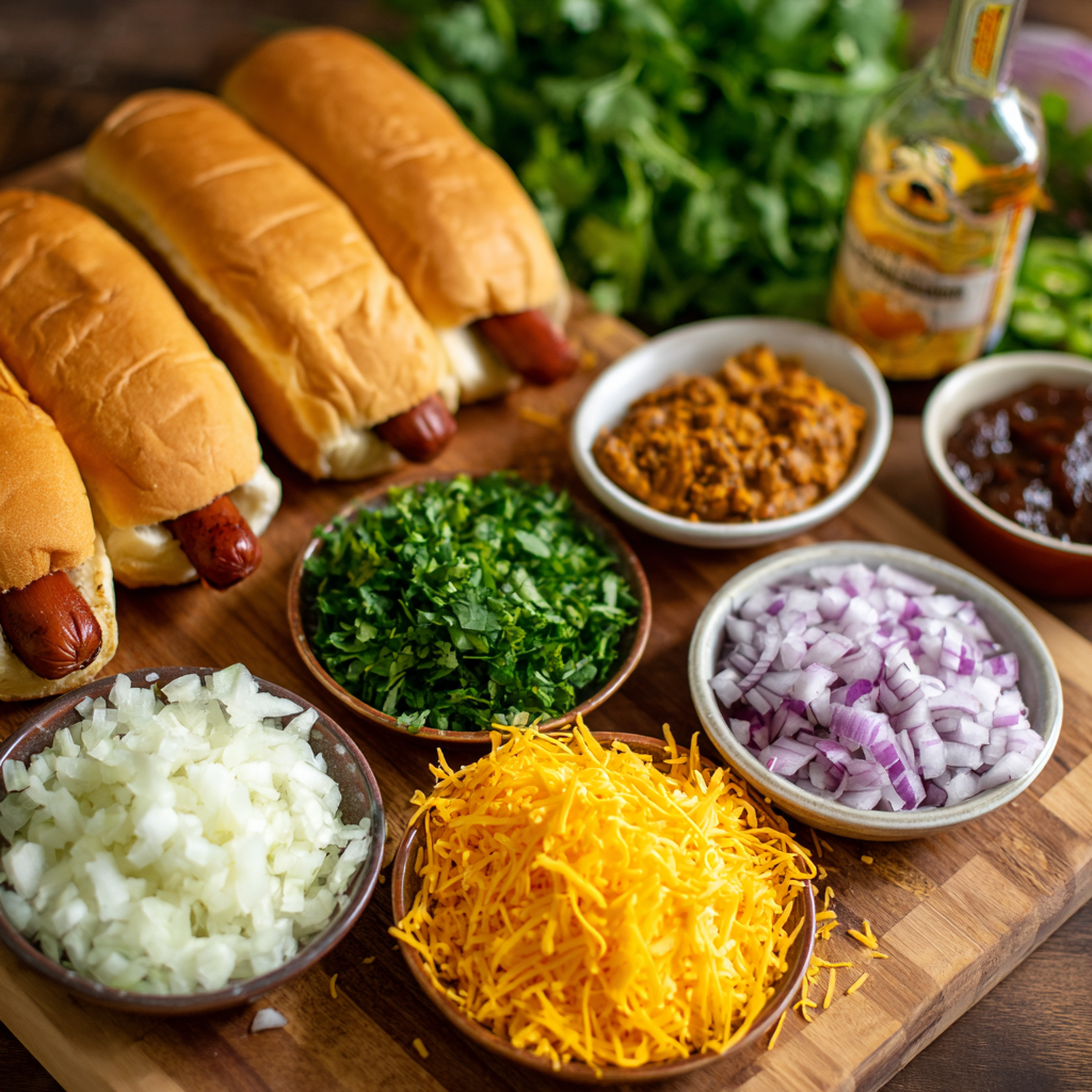 Chili Dogs Recipe: The Best Ever Baked Chili Cheese Dogs You’ll Love 3 chili dogs recipe ingredients