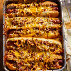 Chili Dogs Recipe: The Best Ever Baked Chili Cheese Dogs You’ll Love 2 Chili Dogs recipe baked with cheese and cilantro