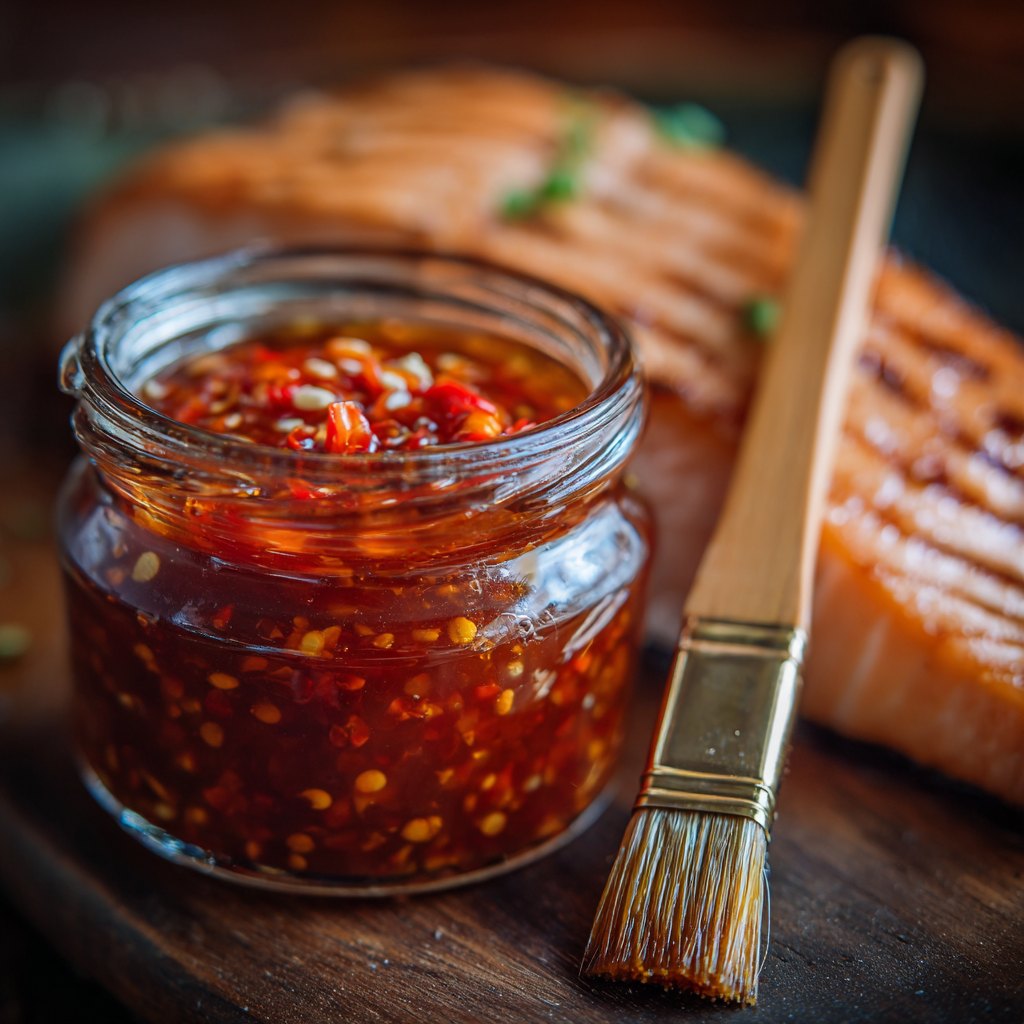 Homemade Sweet Chili Sauce for Salmon: Step-by-Step Guide 4 simmering homemade sweet chili sauce for salmon