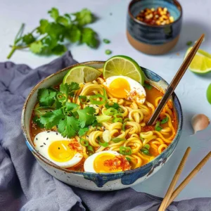 Spicy Ramen Recipe That’s Better Than Takeout (Ready in 10 Minutes) 2 Spicy ramen recipe with eggs and green onions