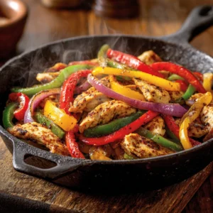 Chicken Fajitas Recipe: Easy, Juicy & Flavor-Packed Weeknight Favorite 2 Chicken fajitas recipe with sizzling peppers and onions